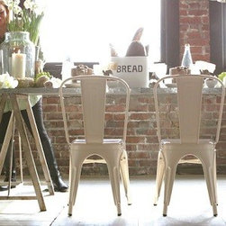 METAL DINING CHAIRS - VINTAGE CREAM, SET OF 2 - Products