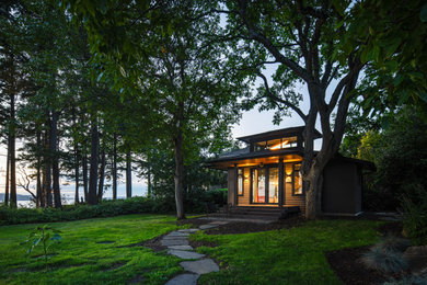 Contemporary exterior home idea in Seattle