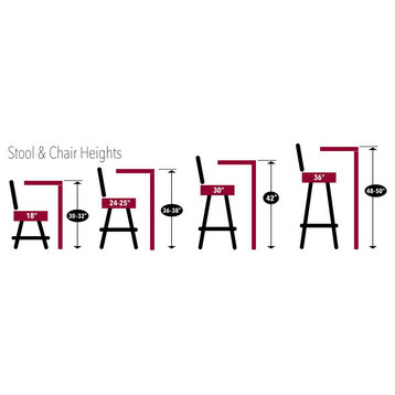 3130 30 Bar Stool with Black Finish and Canter Sand Seat