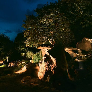 Asbell Estate Waterfall LightScape Transformation