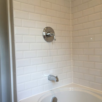 White Subway Tiles with Beveled Edge
