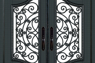 Neo-Classical Double Entry Doors