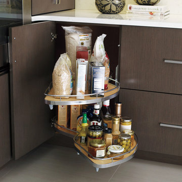 Omega Cabinetry: Blind Corner with Lemans Swingout