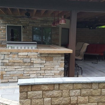 Cannon Lake Firepit Patio & Outdoor Kitchen