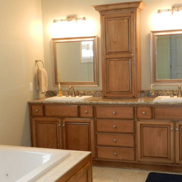 Traditional vanity with tower