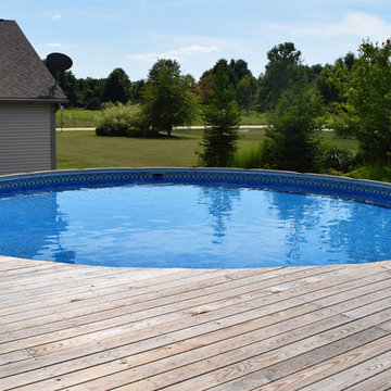 Above ground with deck