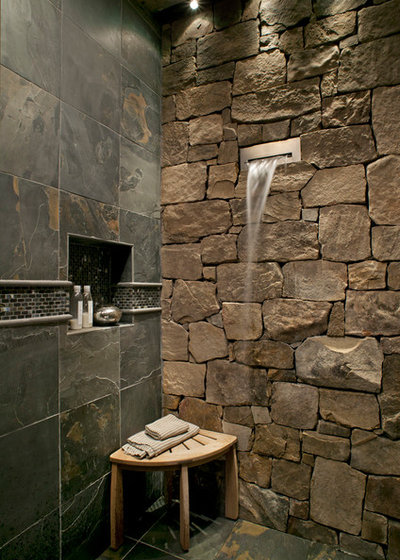 Rustic Bathroom by Tyner Construction Co Inc