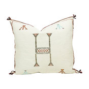 Massa Moroccan Cactus Silk Pillow, 20"x20", Cover Only