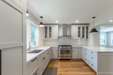 Kitchen - coastal kitchen idea in Boston