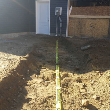 New Home Construction Underground Electrical