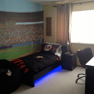SF Giants - Baseball theme boy bedroom design