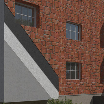 Exterior stone homes