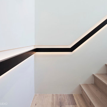 Continious Blackened Steel Handrail
