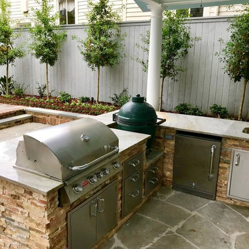 New Orleans Pavilion, Outdoor Kitchen and Landscaping
