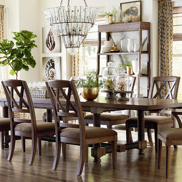 Compass 104" Trestle Dining Table by Bassett Furniture