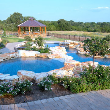 Natural Hill Country Multi Level Pools
