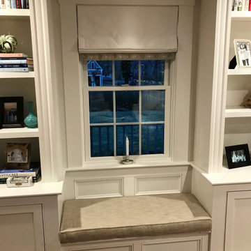roman shades with borders