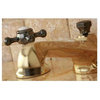 widespread faucet brass pop-up drain polished brass finish NS4466BX