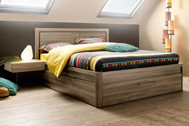 Exemple d'une chambre moderne.