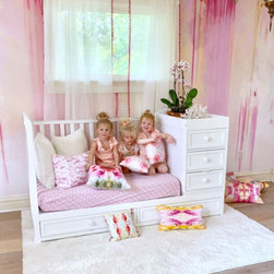 Pink Nursery Accent Wall - Wall Decals