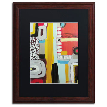 'Chemins' Matted Framed Canvas Art by Sylvie Demers