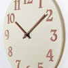 12 inch Modern Wall Clock, Vogue by Infinity Instruments, Ivory