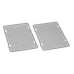Baker's Secret 1061483 10-by-16-Inch Nonstick Cooling Rack, Set of 2 - Cooling Racks