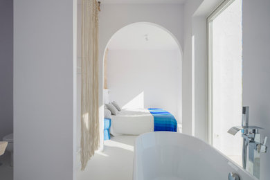 Photo of a contemporary bedroom in Malaga.