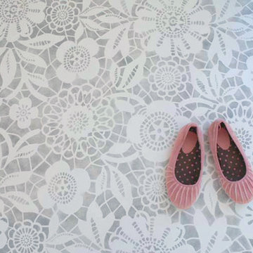 Skylar's Lace Floral Stencil Projects