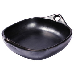 Black Clay, La Chamba Round Saute Pan - Large