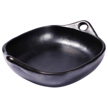 Ancient Cookware, Clay Square Roasting Chamba Pan, 9.5x11.5x2.5