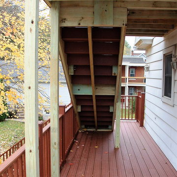 Multiple Deck Construction with Stairs & Rails