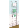 Ladder Chrome Wall Mounted 4-Rung Towel Rail, Silver