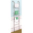 Ladder Chrome Wall Mounted 4-Rung Towel Rail, Silver