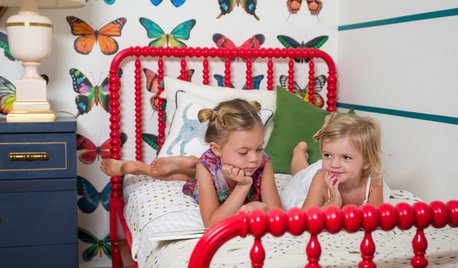 Chambre d'enfant de la Semaine : Des papillons et des rangements malins