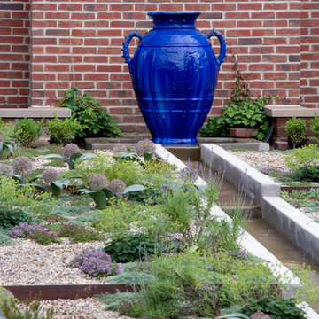 Blue Urn with Rill
