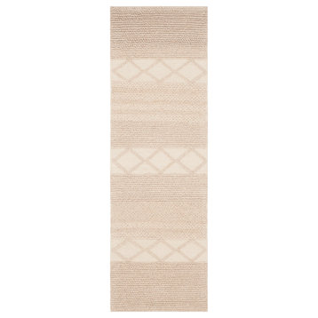 Safavieh Couture Natura Collection NAT217 Rug, Beige, 2'3"x8'