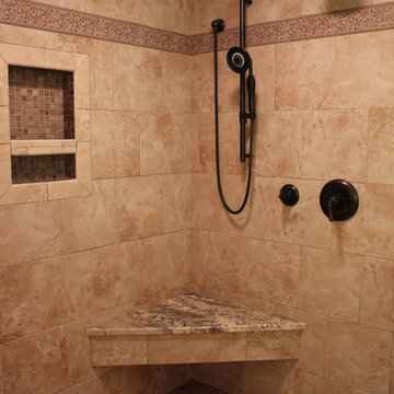 Coordinating shower tile