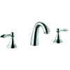 Dawn 3-Hole, 2-Handle Faucet, Chrome, Pull-Up Drain With Lift Rod