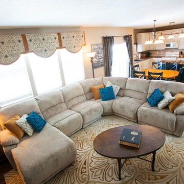 Sandstone Kitchen & Family Room