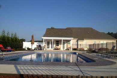 Example of a classic pool design in Raleigh