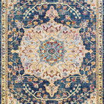 United Weavers - United Weavers Abigail Aviana Blue Area Rug 5'3x7'2 - United Weavers Abigail Aviana Blue Area Rug 5'3 x 7'2This transitional area rug is crafted with 100 percent olefin frieze to provide pure durability. Using shades of cobalt and navy blue to capture charm within your abode. This is a casual rug to coordinate with any style. Along with a designer look and feel, this exquisite rug is meant for durability with a cotton backing and is stain-resistant for your life style needs.