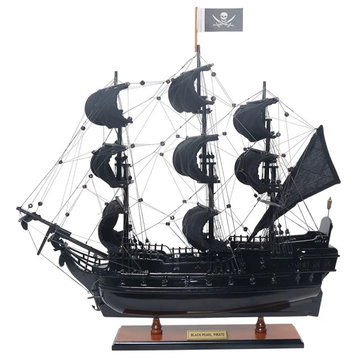 Old Modern Handicrafts T358 Black Pearl Pirate Ship Small Model
