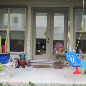 Small space turned into a highly functional garden that’s safe for a young child