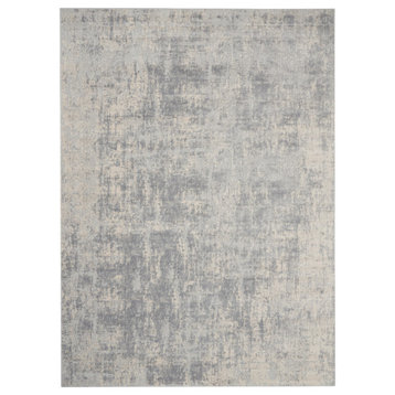 Nourison Rustic Textures 7'10" x 10'6" Ivory/Silver Modern Indoor Area Rug