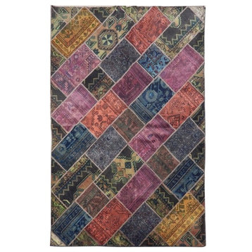 Consigned, Traditional Rug, Multi-Color, 6'x9', Lavar Kerman, Handmade Wool