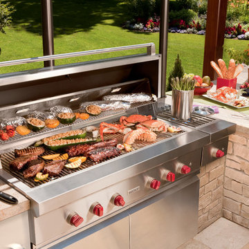 Wolf Designer Series 3 Burner Propane Grill, Stainless Steel | OG54LP