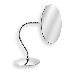 Mevedo 5592 Round Free Standing Magnifying Mirror with Flexible Arm in 3x - Makeup Mirrors