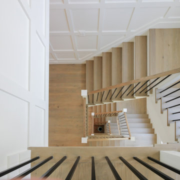 87_Welcoming and Functional Contemporary U-shaped Staircase, Arlington, VA 22207