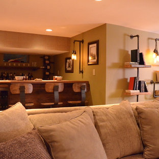 Medium sized urban basement in New York.